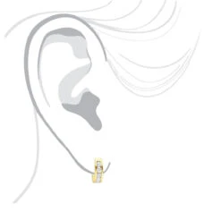 9mm Huggies 14K Yellow Gold Small Diamond Hoop Earrings For Children 0.15ct -Urban Jewels Shop 9mm huggies real 14k gold small diamond hoop earrings for children 015ct 018004 bodye 20211228