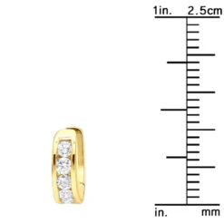 9mm Huggies 14K Yellow Gold Small Diamond Hoop Earrings For Children 0.15ct -Urban Jewels Shop 9mm huggies real 14k gold small diamond hoop earrings for children 015ct 018004 rulerye 20211228