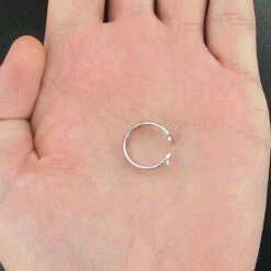 Adjustable 14K White Gold Diamond Toe Ring Star Moon 0.04ct -Urban Jewels Shop adjustable 14k gold diamond toe ring star moon 004ct p 5970bod