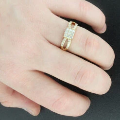 Affordable Diamond Engagement Ring 0.83ct 14K Yellow Gold -Urban Jewels Shop affordable diamond engagement ring 083ct 14k p 40477bod