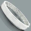 Affordable Men's Diamond Bracelet Bangle 1.76ct Sterling Silver