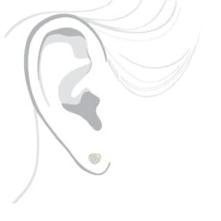 Affordable Real Diamond Heart Earrings Studs For Women & Girls 10K Yellow Gold -Urban Jewels Shop affordable real diamond heart earrings studs for women girls solid 10k gold 501462 body yellow