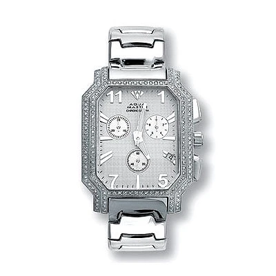 Aqua Master Diamond Men's Stainless Steel Watch Silver Tone 1 Aqua Master Diamond Men's Stainless Steel Watch Silver Tone