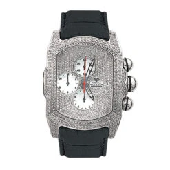 Aqua Master Iced Out Men's Bubble Watch 7.00ct
