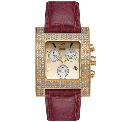 Aqua Master Designer Gold Tone Diamond Ladies Watch 2.75 1 Aqua Master Designer Gold Tone Diamond Ladies Watch 2.75