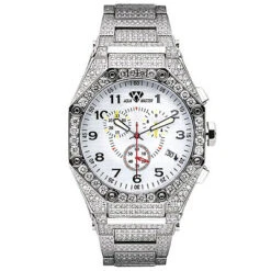 Aqua Master Men's Diamond Bracelet Watch 17.65