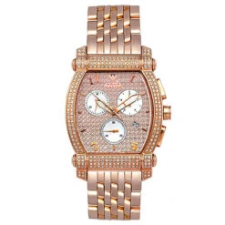 Aqua Master Unisex Real Diamond Watch 2.50ct Rose Gold Tone