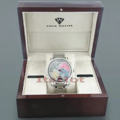 Aqua Master Worldface Men's Diamond Watch 4.50 -Urban Jewels Shop aqua master watches worldface mens diamond watch 450 p 9260box