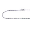 Bead Bar 14K White Gold Link Chain 1.5mm 16in - 24in