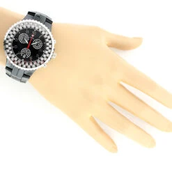 Black Ceramic Aqua Master Diamond Watch 1.25ct -Urban Jewels Shop black ceramic watches aqua master diamond watch 125ct 3