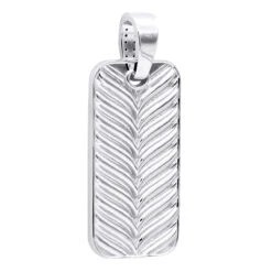 2 Inch Men's Black Diamond Dog Tag Pendant 14K White Gold 7.5ct 11 2 Inch Men's Black Diamond Dog Tag Pendant 14K White Gold 7.5ct -Urban Jewels Shop black diamond dog tag pendant 14k 750ct p 44068 back white