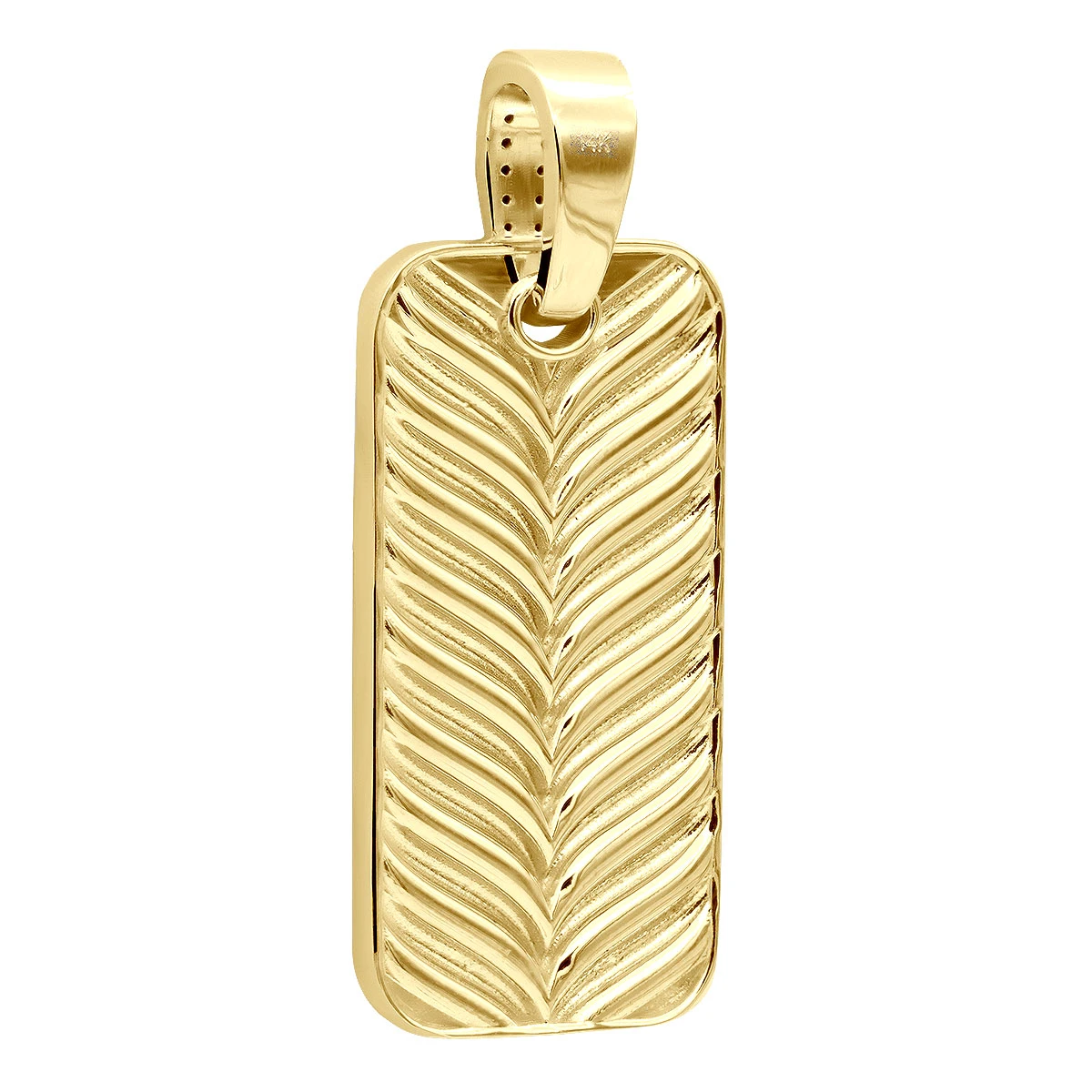 2 Inch Men's Black Diamond Dog Tag Pendant 14K White Gold 7.5ct 5 2 Inch Men's Black Diamond Dog Tag Pendant 14K White Gold 7.5ct - Image 5