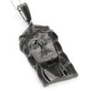 Black Diamond Jesus Face Pendant 0.85ct Sterling Silver