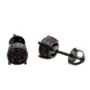 Black Diamond Stud Earrings 0.25ct Sterling Silver