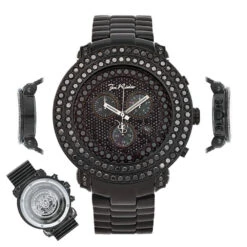 Hip Hop Oversized Black Diamond Watch For Men Joe Rodeo Junior 8ct -Urban Jewels Shop black diamond watch by joe rodeo junior 800ct p 42975 bod3