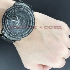 Hip Hop Oversized Black Diamond Watch For Men Joe Rodeo Junior 8ct -Urban Jewels Shop black diamond watch by joe rodeo junior 800ct p 42975bod