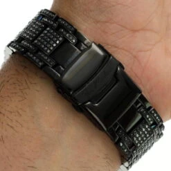 Black Diamond For Men: Joe Rodeo Master Watch 25 Carat -Urban Jewels Shop black diamond watches joe rodeo master watch 2500ct p 35782 back2