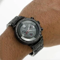 Black Diamond For Men: Joe Rodeo Master Watch 25 Carat -Urban Jewels Shop black diamond watches joe rodeo master watch 2500ct p 35782 bod2
