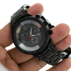 Black Diamond For Men: Joe Rodeo Master Watch 25 Carat -Urban Jewels Shop black diamond watches joe rodeo master watch 2500ct p 35782 bod3
