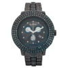 Blue And Black Diamond Joe Rodeo Pilot Men's Watch 17ct