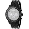 Black Diamond 2.25ct Luxurman Men's Watch Encrusted Dial