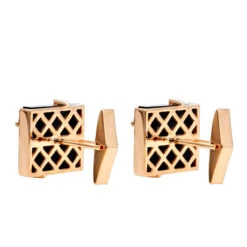 Black Onyx And Diamonds 14K Yellow Gold Men's Cufflinks 17 Black Onyx And Diamonds 14K Yellow Gold Men's Cufflinks -Urban Jewels Shop black onyx and diamonds 14k gold mens cufflinks backro