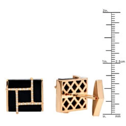 Black Onyx And Diamonds 14K Yellow Gold Men's Cufflinks 23 Black Onyx And Diamonds 14K Yellow Gold Men's Cufflinks -Urban Jewels Shop black onyx and diamonds 14k gold mens cufflinks rulerro