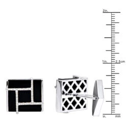 Black Onyx And Diamonds 14K Yellow Gold Men's Cufflinks 21 Black Onyx And Diamonds 14K Yellow Gold Men's Cufflinks -Urban Jewels Shop black onyx and diamonds 14k gold mens cufflinks rulerwh