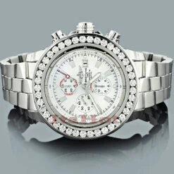 Breitling Super Avenger 5 Carat Diamond Bezel Watch -Urban Jewels Shop breitling 1884 chronometre certifie 7 carat diamond bezel watch custom 1