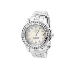 Breitling Colt Ladies Custom Diamond Watch 2.50ct