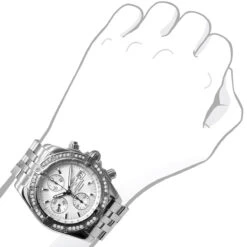 Men's Breitling Diamond Watch Windrider A13356 Chronomat Evolution 1.14ct -Urban Jewels Shop breitling diamond watch windrider a13356 chronomat evolution 114ct body