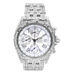 Breitling Crosswind Men's Diamond Watch 12.09ct