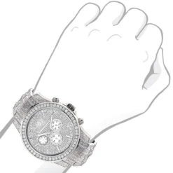 Bust Down Luxurman Raptor Men's Diamond Watch 4 Carat -Urban Jewels Shop bust down watches fully iced out luxurman mens diamond watch 4 carat raptor 968538 bod