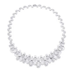 18K White Gold Ladies Diamond Necklace 22.6ct -Urban Jewels Shop celebrity jewelry 18k gold ladies diamond necklace 226ct 3
