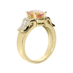 14K White Gold Ladies Citrine & Diamond Ring 0.24ctd 2ctc 7 14K White Gold Ladies Citrine & Diamond Ring 0.24ctd 2ctc -Urban Jewels Shop citrine rings 14k gold ladies diamond ring 024ctd 2ctc p 29381 back yellow