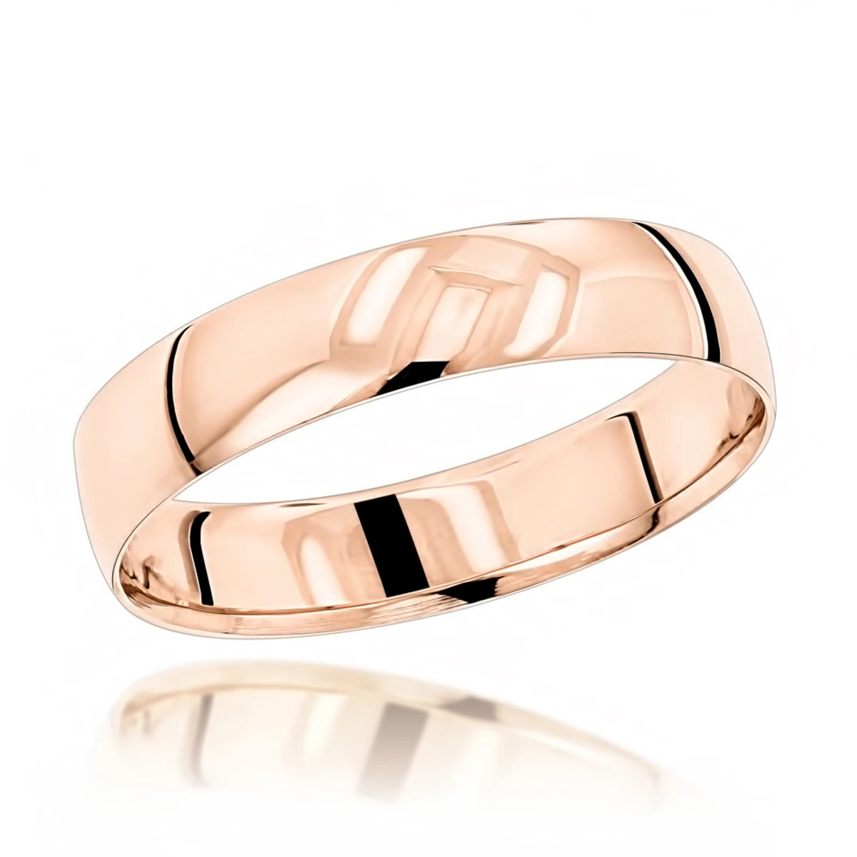 Classic Thin Men's Wedding Band Solid 14K Yellow Gold 4mm 3 Classic Thin Men's Wedding Band Solid 14K Yellow Gold 4mm - Image 3