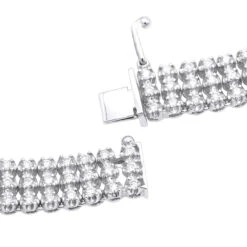 Hip Hop 3 Row Diamond Tennis Chain 14K White Gold Men's Necklace 30 Carats 13 Hip Hop 3 Row Diamond Tennis Chain 14K White Gold Men's Necklace 30 Carats -Urban Jewels Shop clearance sale hip hop jewelry 3 row diamond tennis chain 14k gold mens necklace 30 carats backwh 20191206