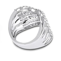 Ladies 3.50 Carat Diamond Cocktail Ring 14K White Gold -Urban Jewels Shop cocktail rings ladies 4 carat diamond ring 14k gold backwh