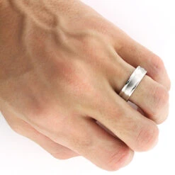 Comfort Fit Platinum Wedding Band For Men - Custom Made 5 Comfort Fit Platinum Wedding Band For Men - Custom Made -Urban Jewels Shop comfort fit platinum wedding band for men custom made 3