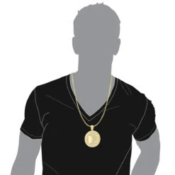 Custom 10K Yellow Gold Diamond Initial Pendant For Men 6.5ct Large Round Medallion 12 Custom 10K Yellow Gold Diamond Initial Pendant For Men 6.5ct Large Round Medallion -Urban Jewels Shop custom 10k yellow gold diamond dj pendant for men with initials 65ct body yellow