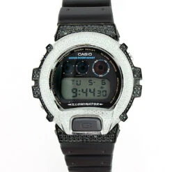 Casio Custom Black And White G-Shock Bezel With Crystals -Urban Jewels Shop custom black and white g shock bezel with crystals 3
