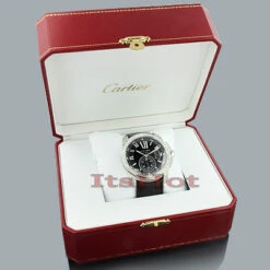 Custom Cartier De Calibre Men's Diamond Watch 9.25ct -Urban Jewels Shop custom cartier de calibre mens diamond watch 925ct p 49101box