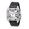 Custom Cartier Santos 100 Men's Diamond Watch 6.92ct