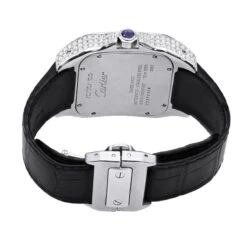 Custom Cartier Santos 100 Men's Diamond Watch 6.92ct -Urban Jewels Shop custom cartier santos 100 mens diamond watch 692ct 2 20211228 20220505 20220505
