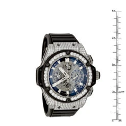 Diamond Hublot King Power Skeleton Dial Titanium Men's Watch 7.75ct 7 Diamond Hublot King Power Skeleton Dial Titanium Men's Watch 7.75ct -Urban Jewels Shop custom diamond hublot king power skeleton dial titanium mens watch 775ct ruler