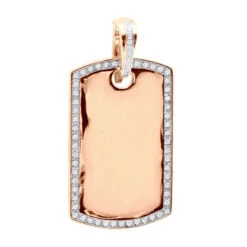 Dog Tags 10K Yellow Gold Diamond Pendant Can Be Engraved -Urban Jewels Shop custom dog tags gold diamond pendant can be engraved p 35694 ro