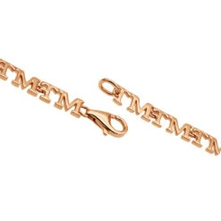 Custom Initials Bracelet For Men And Women 14K Yellow Gold -Urban Jewels Shop custom initials bracelet for men and women solid 14k gold clasp rose