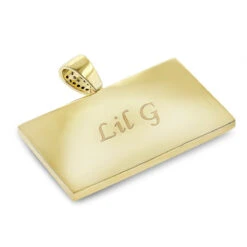 10K Yellow Gold Diamond Digital Scale Men's Pendant 4ct -Urban Jewels Shop custom jewelry 10k gold diamond digital scale mens pendant 4ct backye