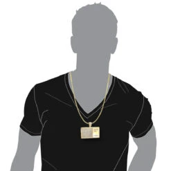 10K Yellow Gold Diamond Digital Scale Men's Pendant 4ct -Urban Jewels Shop custom jewelry 10k gold diamond digital scale mens pendant 4ct bodye