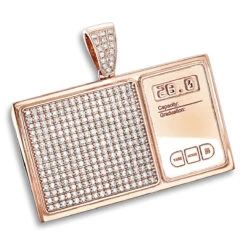 10K Yellow Gold Diamond Digital Scale Men's Pendant 4ct -Urban Jewels Shop custom jewelry 10k gold diamond digital scale mens pendant 4ct ro